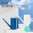 【晴安居】地中海風情復古澆水壺 簡約色彩加高底部長嘴澆水瓶(2入)