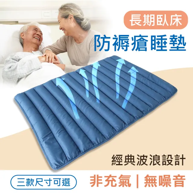 【舒福家居】減壓防褥瘡透氣水洗墊 減壓新科技 非充氣 護脊支撐防褥床墊(減壓 防褥瘡透氣床墊-70X100cm)