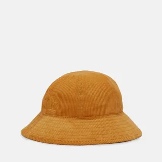 【Timberland 官方旗艦】中性黃色圓頂燈芯絨漁夫帽(A5ZHPEFM)