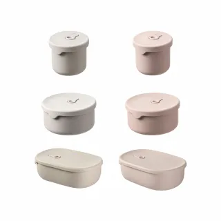 【FaSoLa】食品用鉑金矽膠可微波分隔便當盒組700ml 一般款