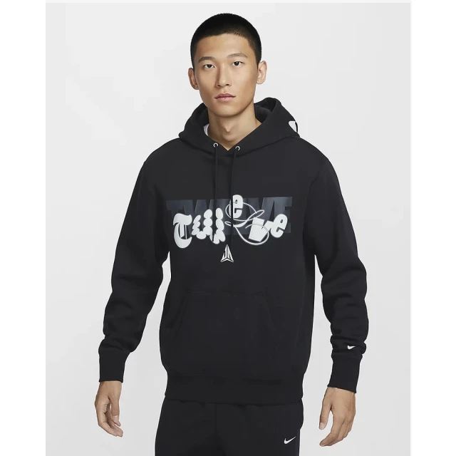 NIKE 耐吉 AS JA M CLUB BB PO HOODIE 男款 黑色 帽T 長袖 塗鴉 休閒 長袖 連帽(FZ1039-010 ∞)