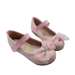 【Miffy 米飛】MIT水鑽娃娃鞋-粉色 另有白色可選 女童鞋 公主鞋