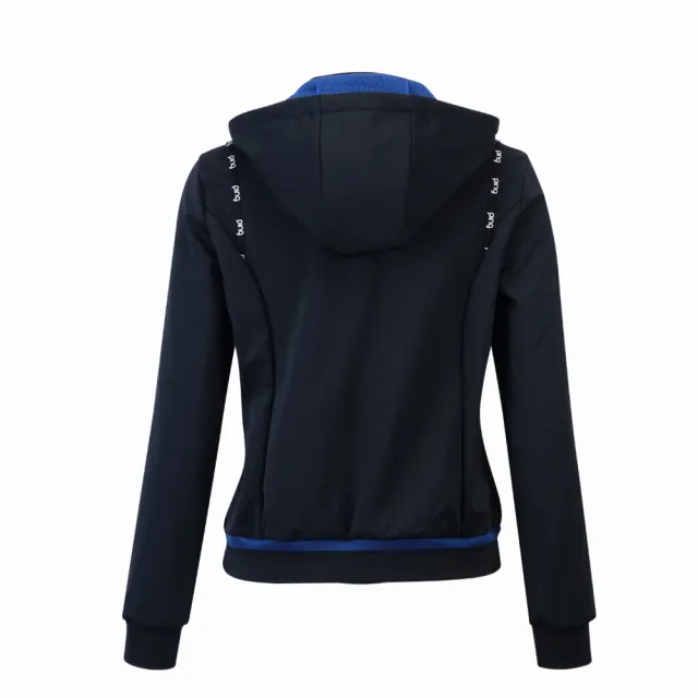 【PING】女款針織蓄熱保暖風衣外套-黑(防風透氣/防潑水/GOLF/高爾夫/RC24215-88)