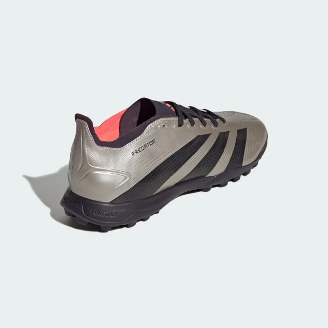【adidas 愛迪達】Predator League TF 男女 足球鞋 小碎釘 人工草皮 訓練 香檳金 黑(IF6376)