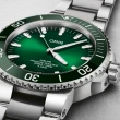 【ORIS 豪利時】Aquis Calibre 400 五日鍊機械潛水錶-43.5mm綠(0140077634157-0782409PEB)