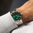【ORIS 豪利時】Aquis Calibre 400 五日鍊機械潛水錶-43.5mm綠(0140077634157-0782409PEB)