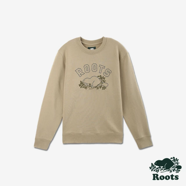 Roots Roots男裝- NOVELTY HERITAGE 圓領上衣(黃褐色)