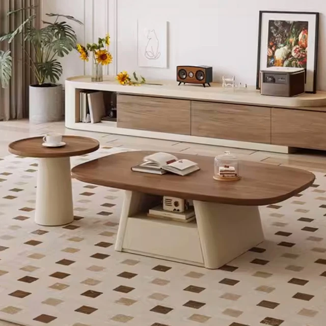 PKS 冰淇淋茶几 奶油風桌子 沙發邊幾 可移動邊桌(圓形邊