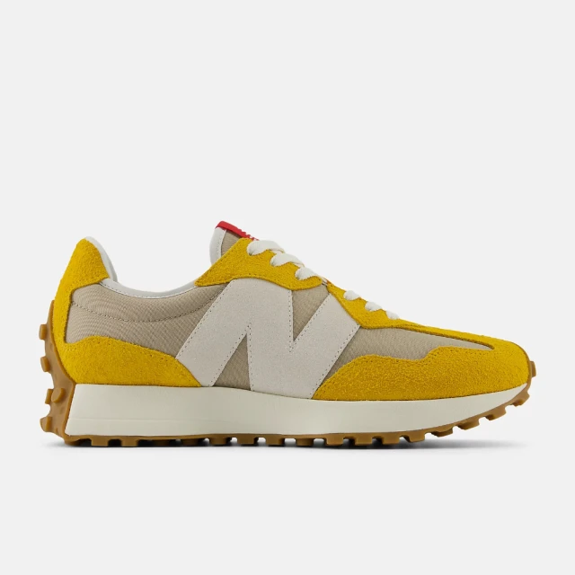 NEW BALANCE 327 復古鞋 男鞋 女鞋 情侶鞋 休閒鞋 運動鞋 黃 棕 麂皮 D楦 NB(U327SB)