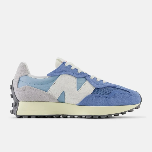 NEW BALANCE 327 復古鞋 男鞋 休閒鞋 運動鞋 藍 白 麂皮 D楦 NB(U327WRA)