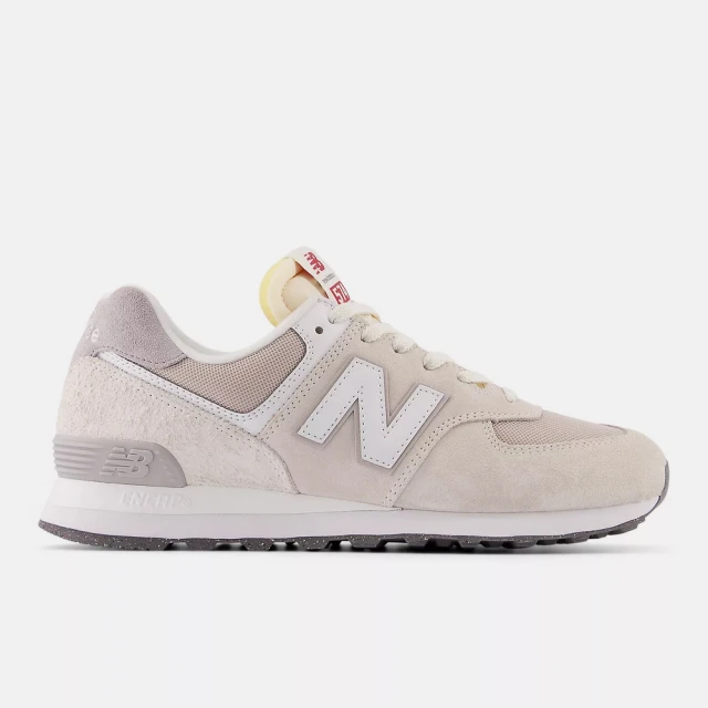 NEW BALANCE 574 男鞋 女鞋 情侶鞋 休閒鞋 運動鞋 米白 海鹽 灰 復古 麂皮 D楦 NB(U574RCD)