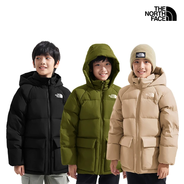 The North Face 機能必買-兒童DWR防潑水連帽羽絨外套(多款任選)