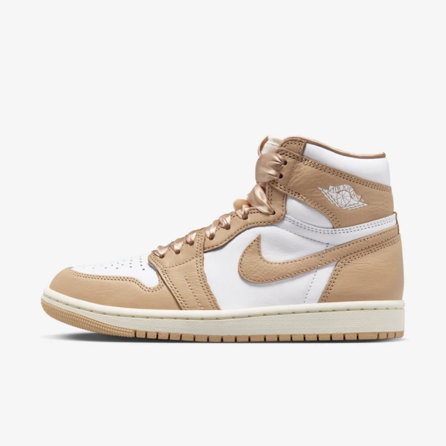 NIKE 耐吉 WMNS AIR JORDAN 1 RETRO HI OG 女鞋 籃球鞋 運動鞋 緞帶 棕色(FN6622201)