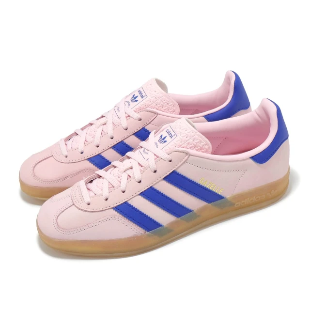 adidas 愛迪達 休閒鞋 Gazelle Indoor W 女鞋 粉紅 寶藍 膠底 復古 德訓鞋 愛迪達(JI1371)