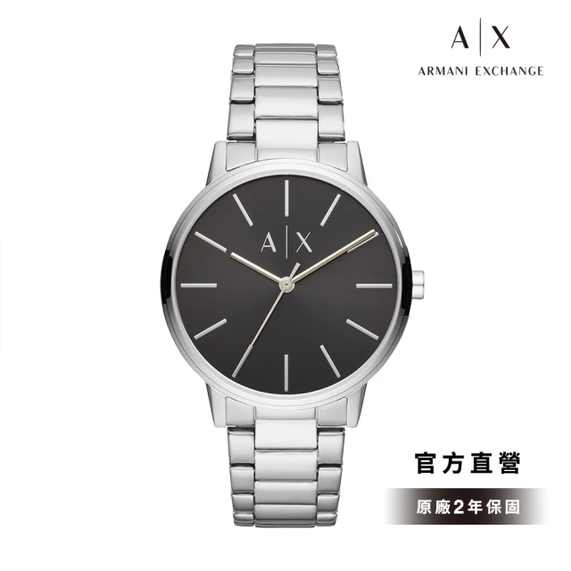 A|X Armani Exchange 官方直營 天命真子 不鏽鋼鍊帶指針手錶 42MM AX2700