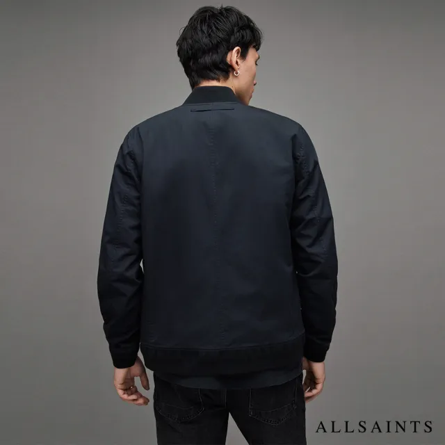 【ALLSAINTS】BASSETT 正反兩穿飛行員外套BLACK/COMMAND BLUE MJ025Y(常規版型)