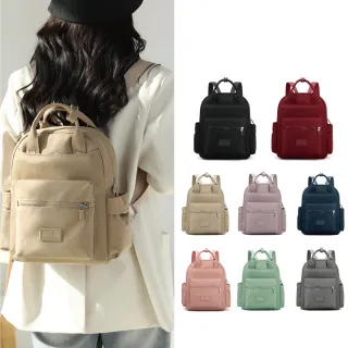【Sayaka 紗彌佳】後背包 日本美型雙提把後背包 手提包 防潑水後背包(防水包 繽紛多色多款