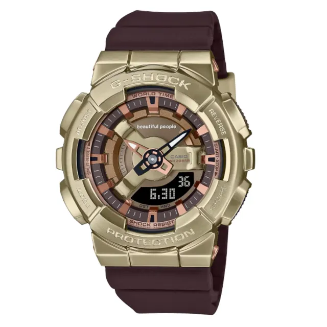 【CASIO 卡西歐】G-SHOCK x beautiful people 限量聯名 輕巧時尚 耀眼獨特 GM-S110BP-5A_42mm