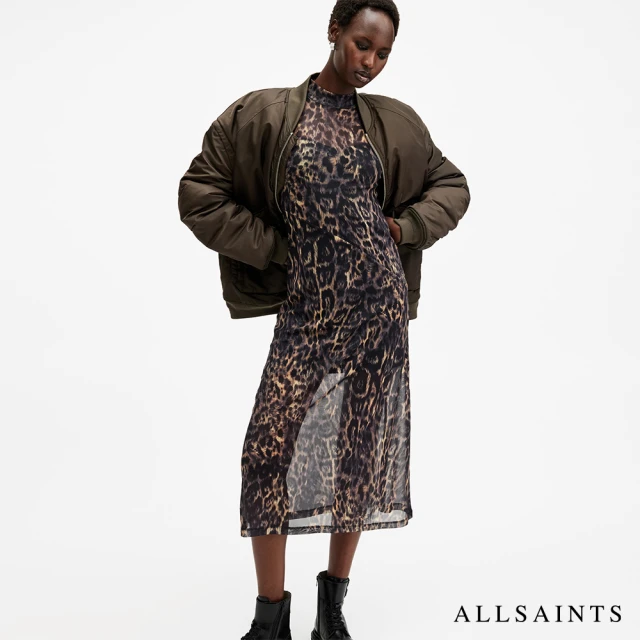 ALLSAINTS HANNA MESH 洋裝JINX GOLDEN BROWN W220DB(常規版型)