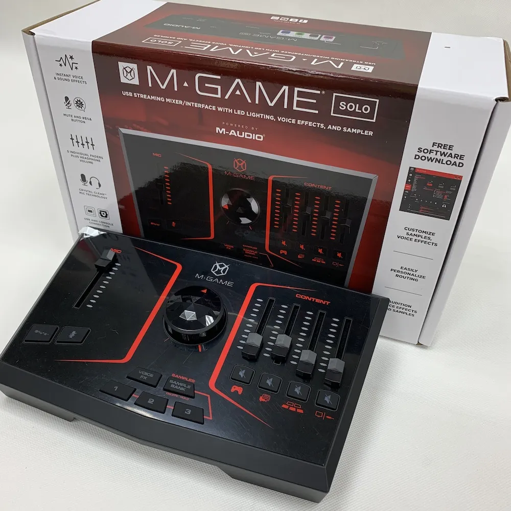 【M-AUDIO】M-GAME SOLO 遊戲直播 混音器 錄音介面 PODCAST 直播用(原廠保固公司貨)