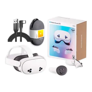 【Meta Quest】Quest 3S VR 256GB頭戴式裝置 混合實境+C2包+傳輸線