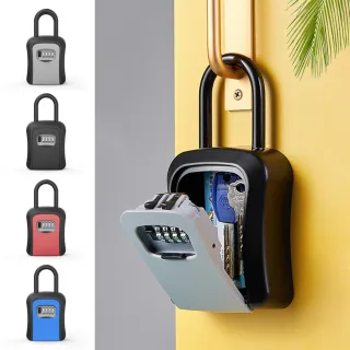 【ZIPJOY】U型鉤防盜密碼鑰匙盒 可吊掛密碼鎖 家用鑰匙儲存盒 小型保險箱(卡片/鑰匙/U盤收納)