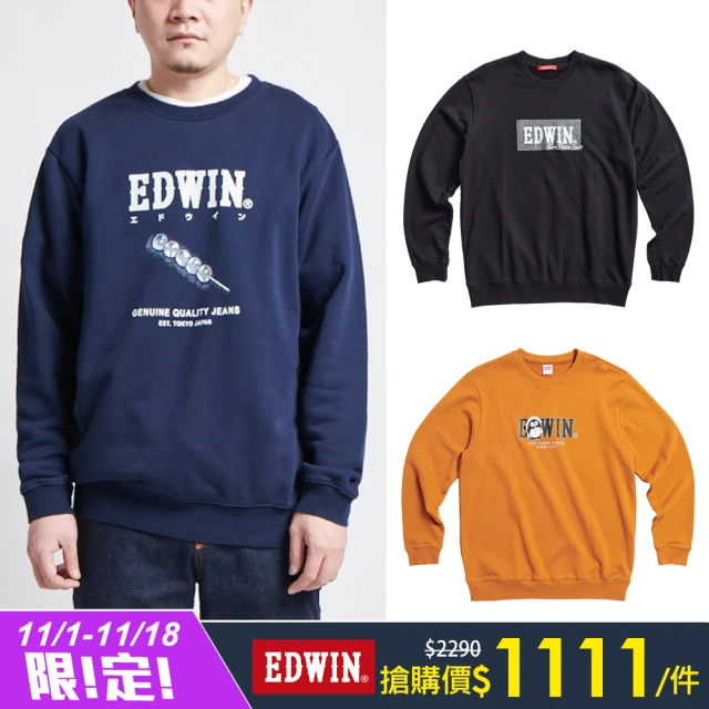 EDWIN 男女裝 精選Logo長袖T恤 特惠價(共6款)