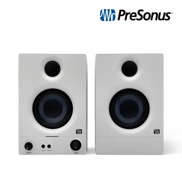 Presonus Eris E3.5 2nd Gen 二代3.5吋監聽喇叭 白色一對／極致聲學(音響 錄音室 Amp 監聽 電腦喇叭)