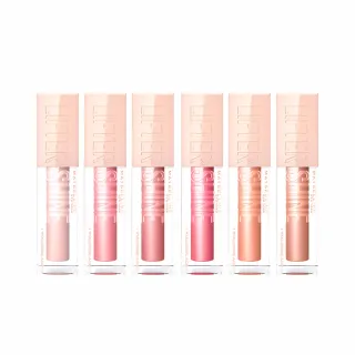 【MAYBELLINE 媚比琳】玻尿酸嘟嘟唇蜜 6入包色組(#嘟嘟棒)