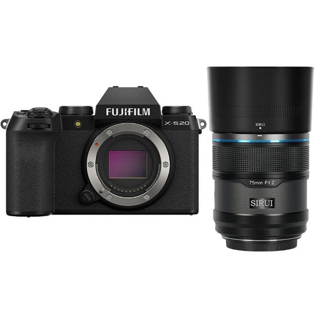 【FUJIFILM 富士】X-S20 單機身 + SIRUI Sniper 75mm F1.2 APSC 鏡頭 --公司貨