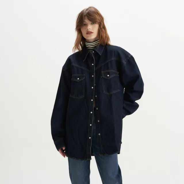 【LEVIS 官方旗艦】女生襯衫 1111限定優惠 女生上著 襯衫外套 牛仔襯衫 拼接襯衫 寬鬆 多款任選