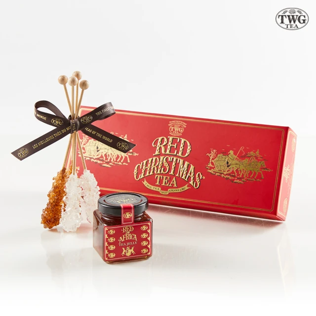 TWG Tea 聖誕節慶茶 純綿茶包果醬禮物組(純綿茶包15包/入+茶糖棒+茶香果醬)