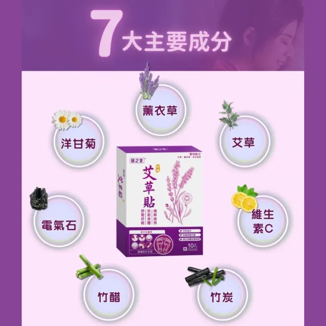 【健之堂】強效艾草貼10片*2盒及甜睡艾草貼10片*2盒 組合裝