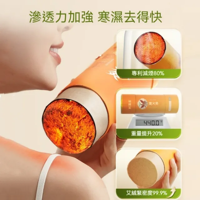 【楠陽艾】買1送1 雷火灸艾條7cm加粗加藥十年特大號(艾灸 艾柱 無無煙艾柱 無煙艾灸)
