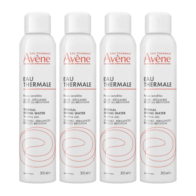 【Avene 雅漾】舒護活泉水 300ml*4入組 -平行輸入(法文版)