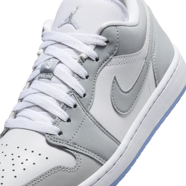 【NIKE 耐吉】運動鞋 休閒鞋 女鞋 男鞋 AIR JORDAN 1 LOW Wolf Grey White 灰白 AJ1 小Dior(DC0774105)