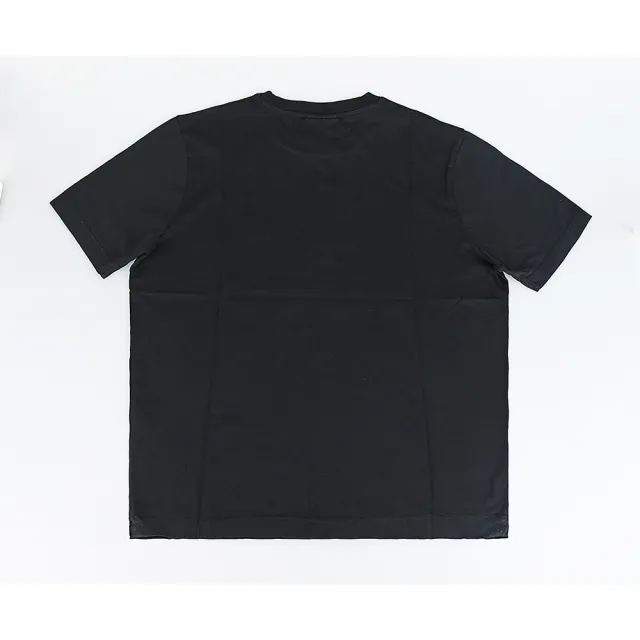 【Maison Kitsune】MAISON KITSUNE Speedy胸前小奔跑狐狸LOGO刺繡布標設計純綿質圓領短袖T恤(男款/黑)