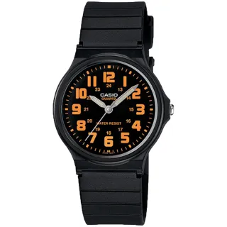 【CASIO 卡西歐】MQ-71-4B 超薄輕巧彩色數字指針錶(學生考試指定錶款錶徑3.49公分)