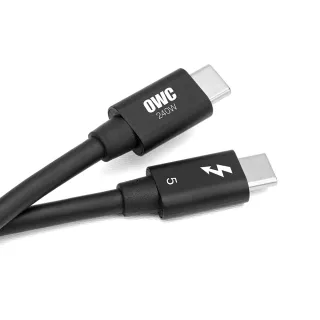 【OWC】Thunderbolt 5 傳輸線 - 0.3M(USB-C 80Gb/s PD240W)