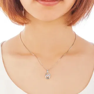 【Crossfor New York】日本原裝純銀懸浮閃動項鍊 -day絢日(提袋 禮盒 生日禮物 情人節送禮)