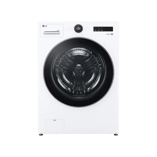 【LG 樂金】家電速配22公斤+20公斤〔Wash & Dryer〕WiFi變頻滾筒+免曬衣乾衣機(WD-S22FW+WR-20DW)