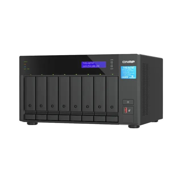 【QNAP 威聯通】搭WD 8TB x4 ★ TVS-h874T-i7-32G 8Bay Thunderbolt NAS 網路儲存伺服器