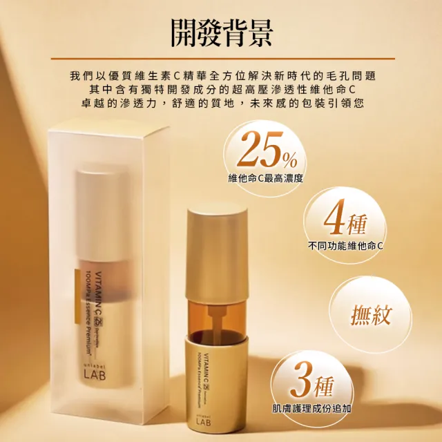 【UnlabelLAB安博士】最高濃度維他命C25美容液50ml