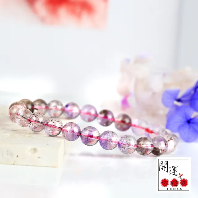 【開運方程式】煙花超七水晶手珠8mm(S58)