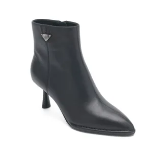 【Pineapple Outfitter】BICE 法式三角尖頭細跟短靴(黑色)