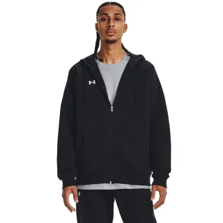 【UNDER ARMOUR】UA 男 Rival Fleece 連帽外套_1379767-001(黑色)