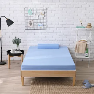【House Door 好適家居】藍晶靈記憶床墊-日本大和抗菌表布10cm厚(單大3.5尺 贈工學枕)