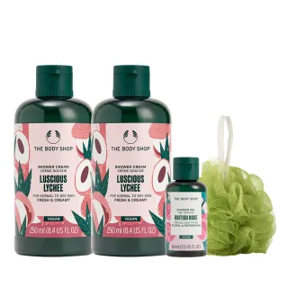 【THE BODY SHOP 美體小舖】甜郁荔枝沐浴組(沐浴膠250ML*2)