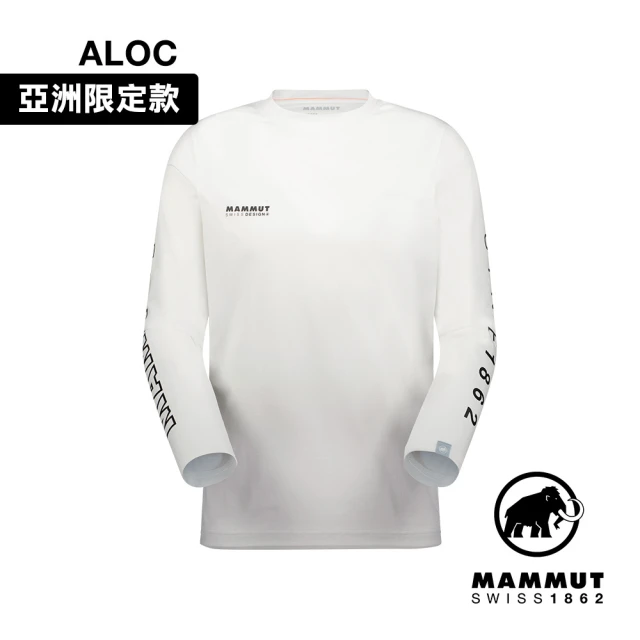 Mammut 長毛象 QD Logo Print LS T-shirts AF Men 快乾LOGO長袖T恤 白/黑PRT3 男款 #1016-01030