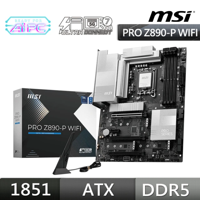 MSI 微星 PRO Z890-P WIFI 主機板